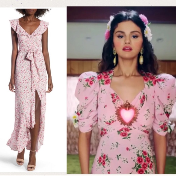 NWT AFRM pink floral maxi dress rodarte Selena - Picture 1 of 10